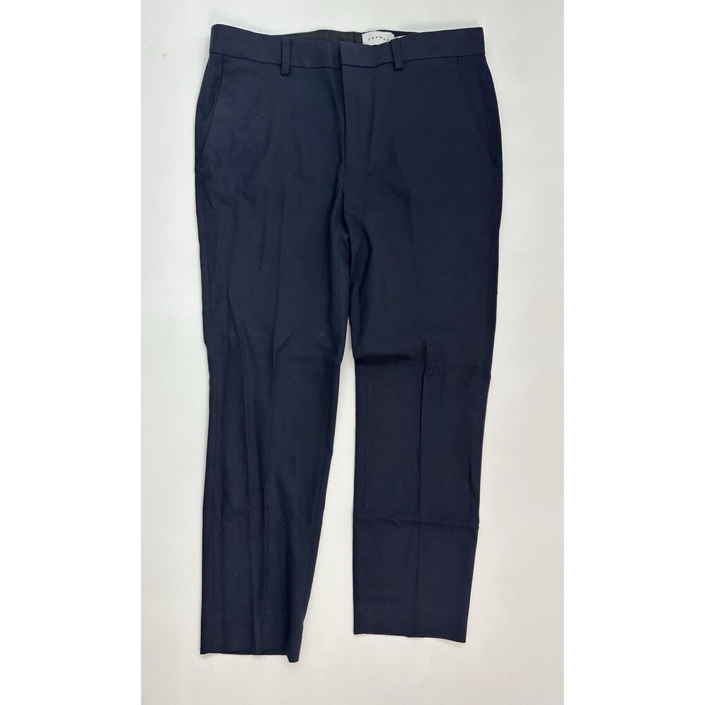 Topman Mens Black  Formal Skinny Leg Dress Pants- 32 X 30” Inseam